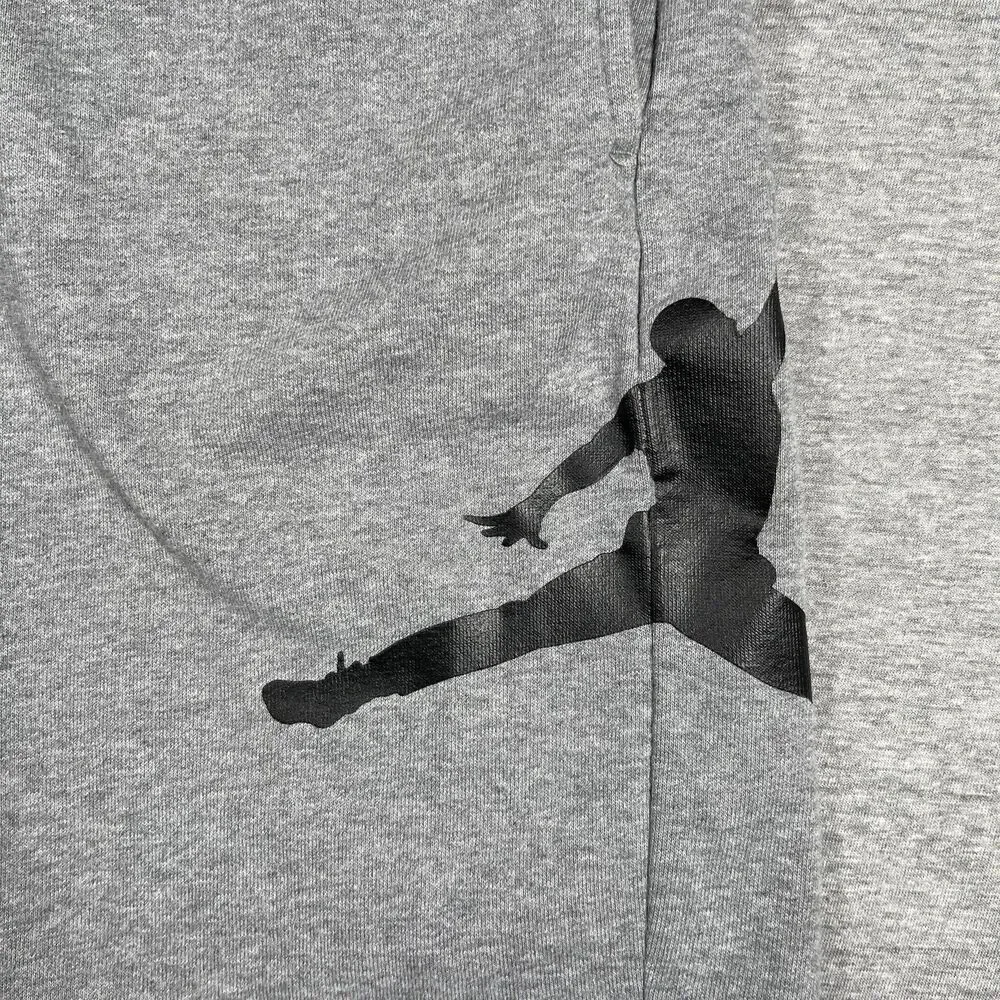 Jordan Sweat Shorts Mens S Gray Jumpman Basketball Drawstring Pockets Athletic